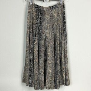 Philosophy Animal Print Jersey Midi Skirt S